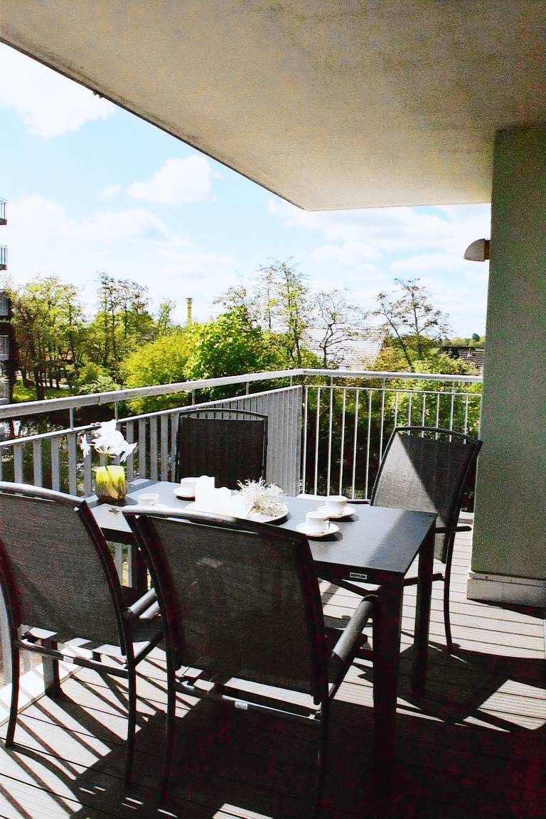 Gemütliche Ferienwohnung, großer Balkon, Hunde willkommen, Hundestrand in Wangerland