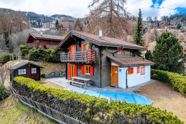 Ferienhaus mit Hund in Riddes, Wallis f&uuml;r max. 6 Personen