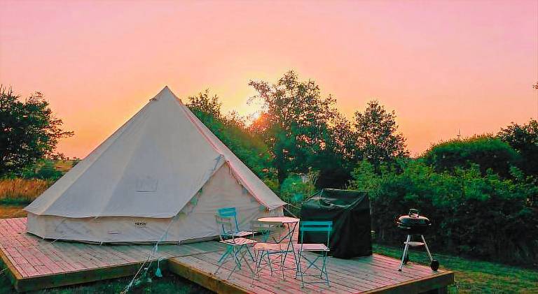 Tent with terrace, grill & garden | Pets allowed — photo 3