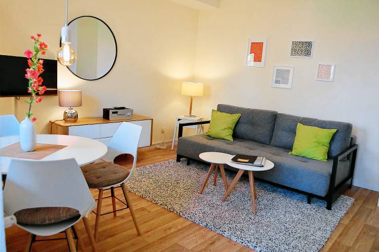 strandnah, Balkon, AHOI Erlebnisbad gratis - Strandresidenz Brandenburg FeWo 07 — photo 4
