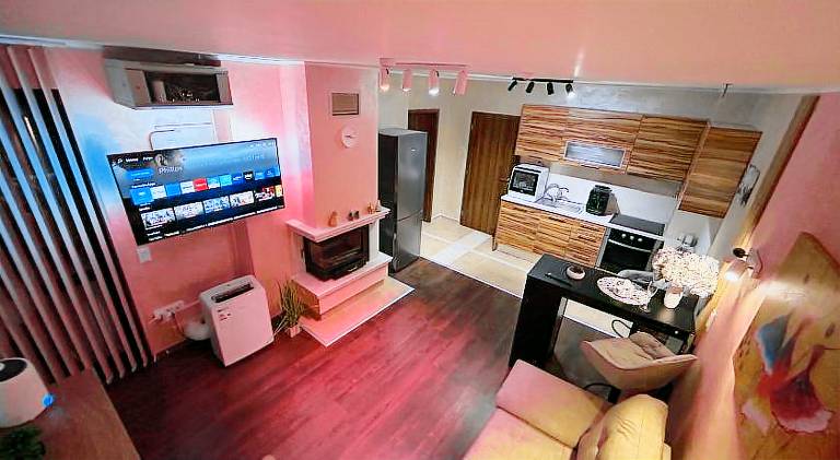 2-bedroom, 2-bathroom with fireplace and garden at Winslow Infinity in Bansko