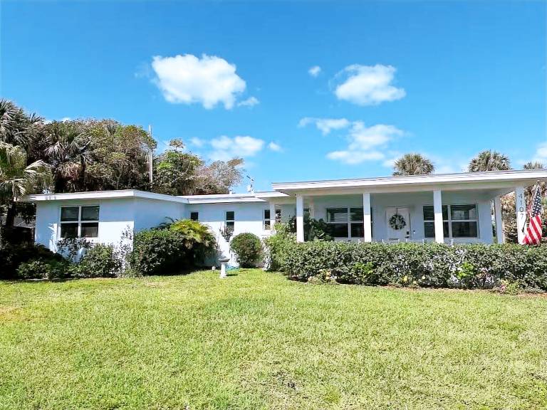 House with patio & garden | Water view in Fort Pierce, FL