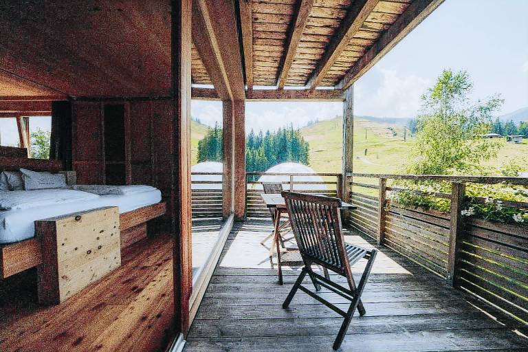 Holzhotel Forsthofalm in Leogang