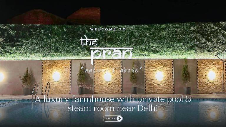 Bungalow with yard, grill & pool | Suitable for remote work in Faridabad
