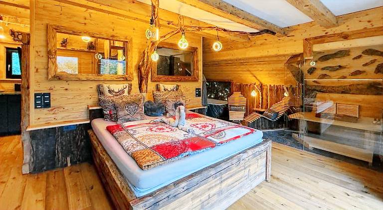 Bergromantik Ferienwohnung Charisma mit eigener Sauna, Whirlpool und Bergblick in Berchtesgaden