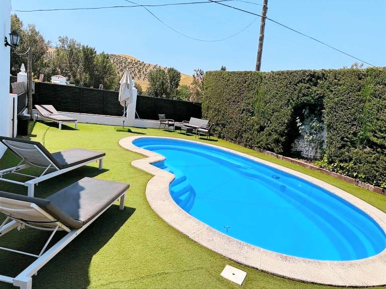 Vacation home with pool, barbeque & yard | Garden view in Ronda