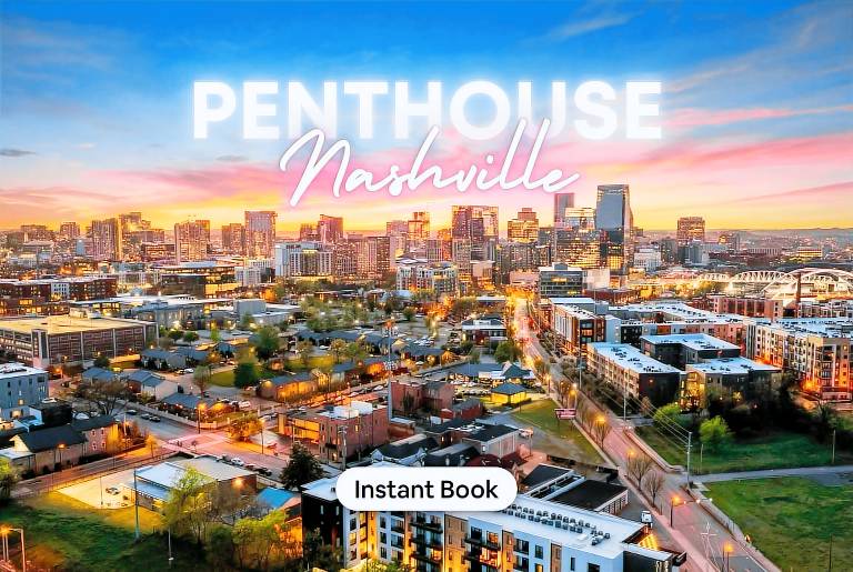 The Penthouse 3BR Rooftop Downtown Nashville