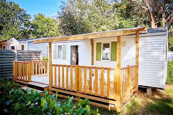 Campsite Le Roussillonnais - Mobile home Comfort 1 bdr. 2 pers. Covered Decking — photo 5
