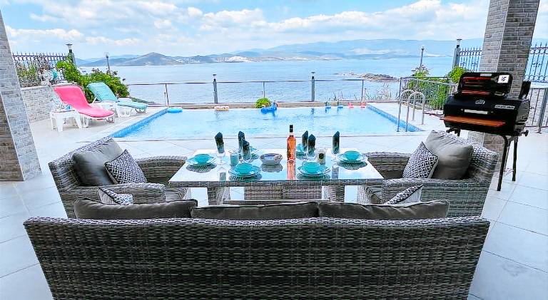 Villa Paradise BODRUM, 14 personnes, vue mer, piscine, plage privee, sauna, chambre a vapeur, ascens — photo 3