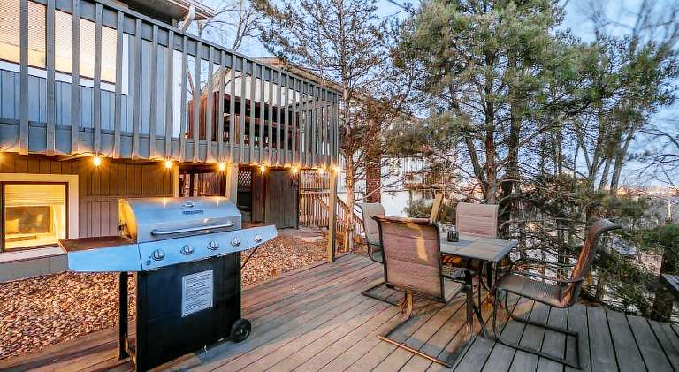 Hillside Perfection Pet-Friendly Fire Pit & BBQ — photo 4