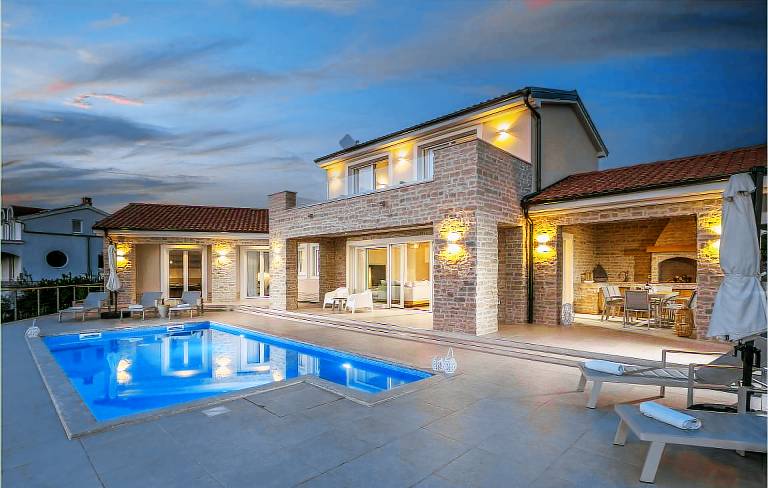 Ferienhaus in Brzac, Kvarner-Bucht, Kroatien f&uuml;r max. 8 Personen