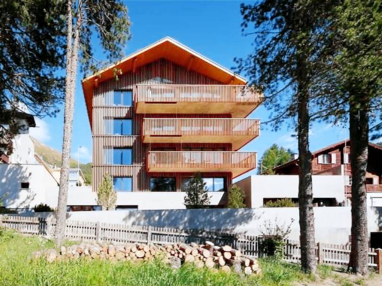 Ferienwohnung mit Hund in Pontresina f&uuml;r max. 2 Personen