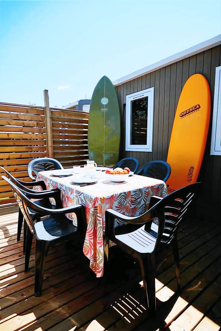 Campsite Duna Munguy - Mobile home TRIBU 28m² - 3 bedrooms, semi-covered terrace 6 people — photo 3