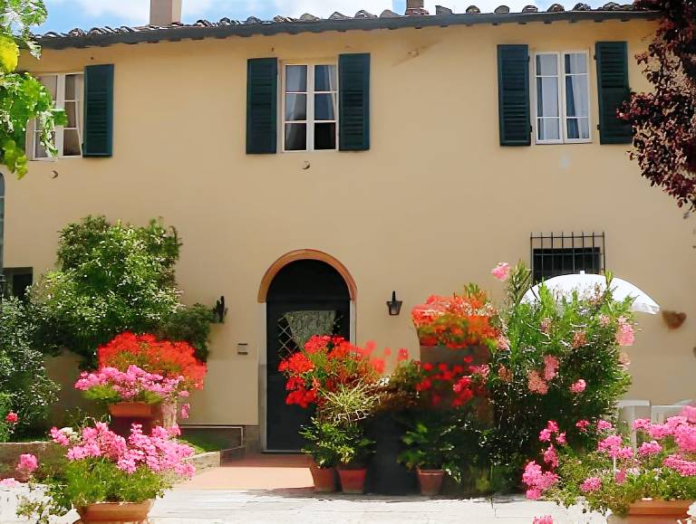 House with pool, yard & terrace in San Gimignano