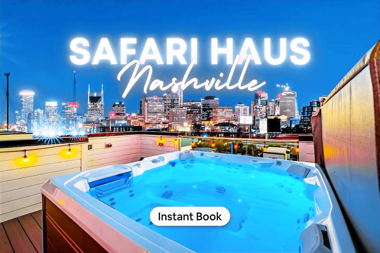 Disco Lounge Double Rooftop Hot Tub Nashville