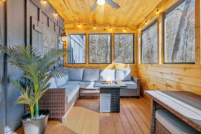 Cabin with terrace & private pool — photo 4
