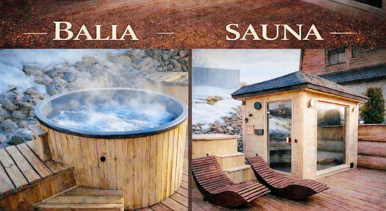 Domek Goralski PREMIUM Niedzwiedzia Gawra & Sauna, Balia by RentiloPL in Poronin