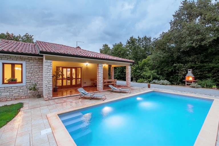Wonderful country house with private pool, BBQ, WiFi in a quiet location without neighbours in Umag