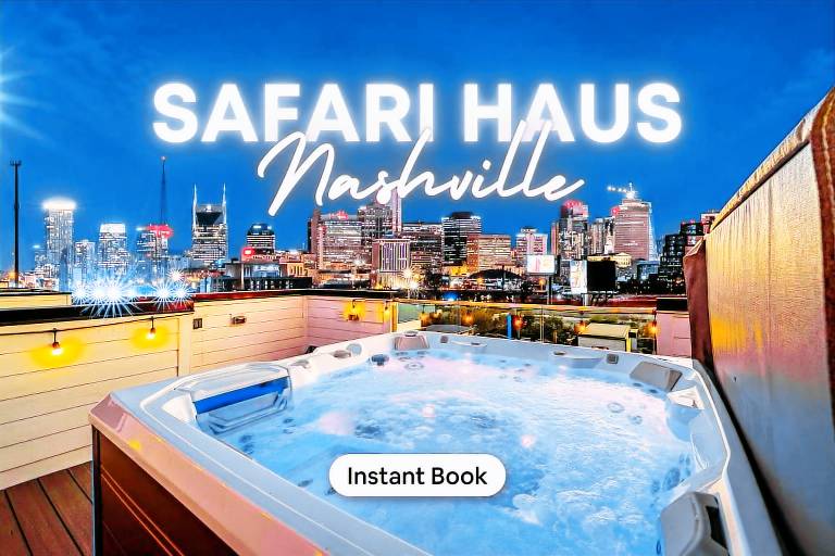 Disco Lounge Double Rooftop Hot Tub Nashville