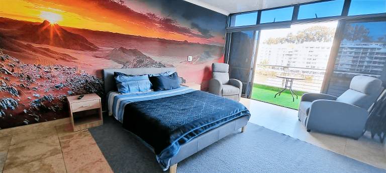 Deco Apartment am Wasser mit 2 Betten und Seeblick