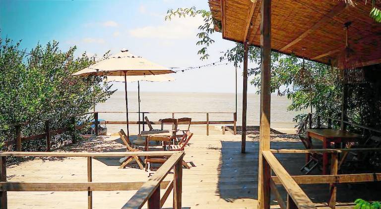 CHALE SAMAUMA Banheira de Hidromassagem Rede Suspensa Decks de frente para praia — photo 2