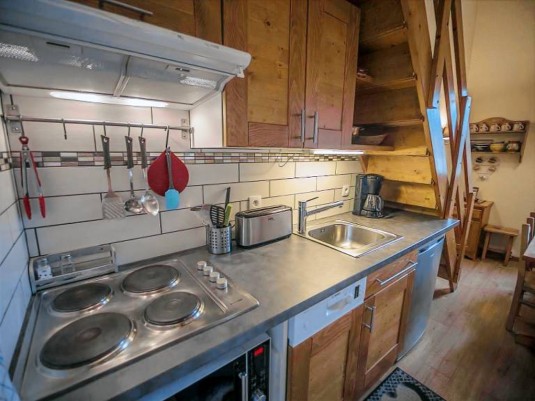 100m from shops, 3rd floor, view building, balcony, tv, ski locker, 38m², Valmorel — photo 5
