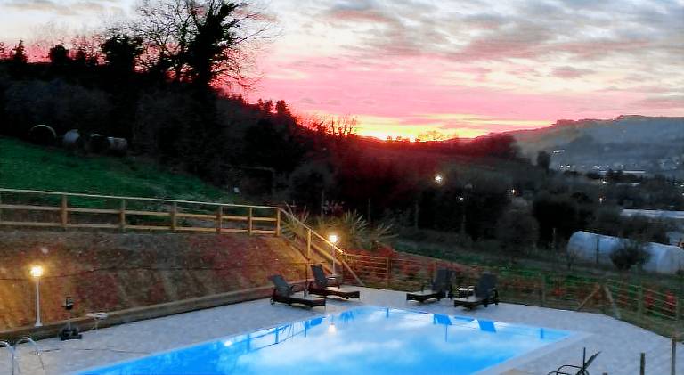 Farm with garden, patio & pool in Grottammare