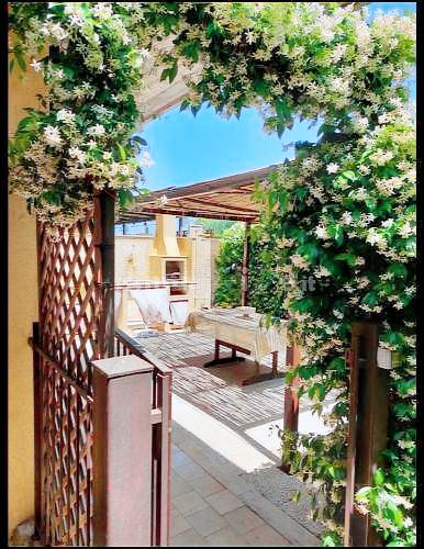 Rental apartment with garden, pool & patio in Mascali