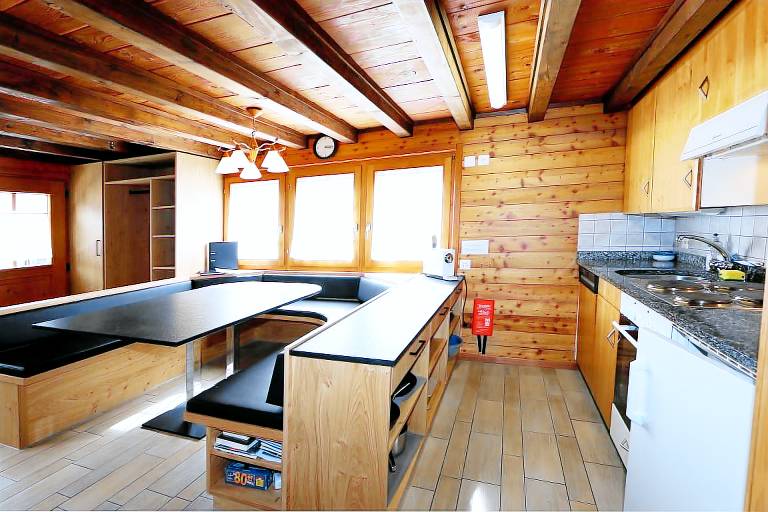 Ferienwohnung mit Hund in Saas-Fee f&uuml;r max. 6 Personen