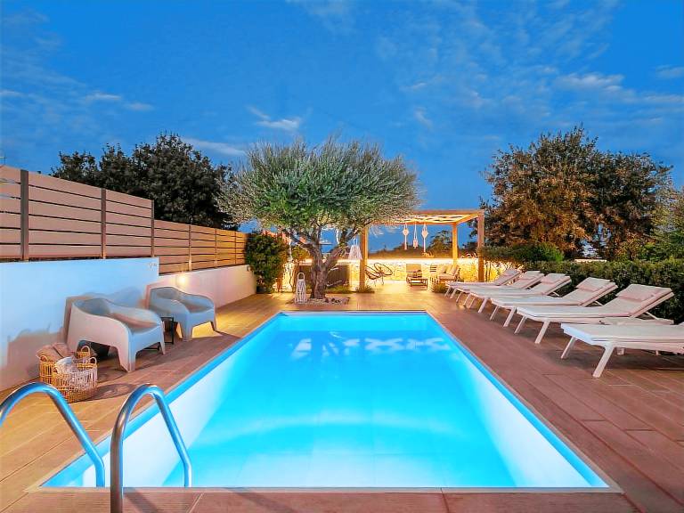 Sch&ouml;ne Pool Villa Terpsis