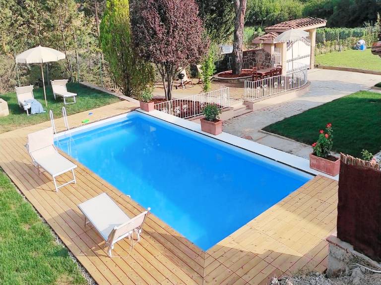 Ferienhaus mit Hund inCertaldo Toskana f&uuml;r max. 10 Personen