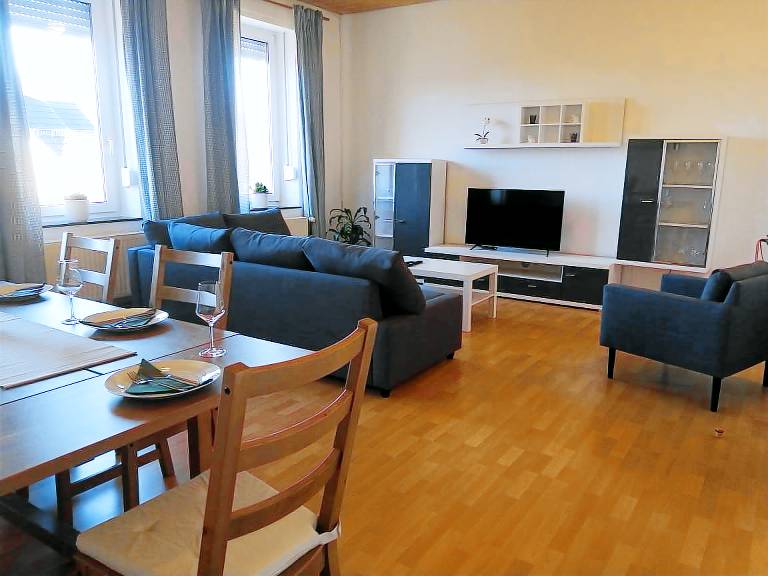 Appartement Fewo Badewanne Balkon