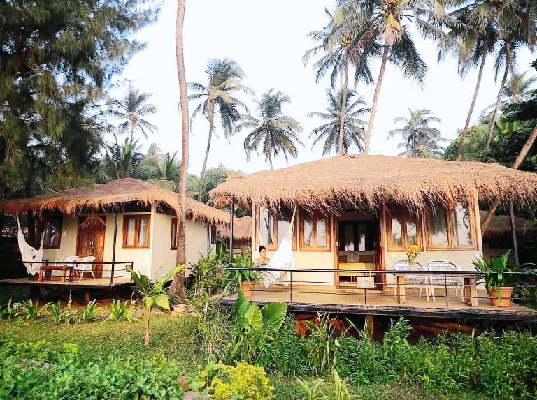 Anahata Retreat Beach Front in Morjim