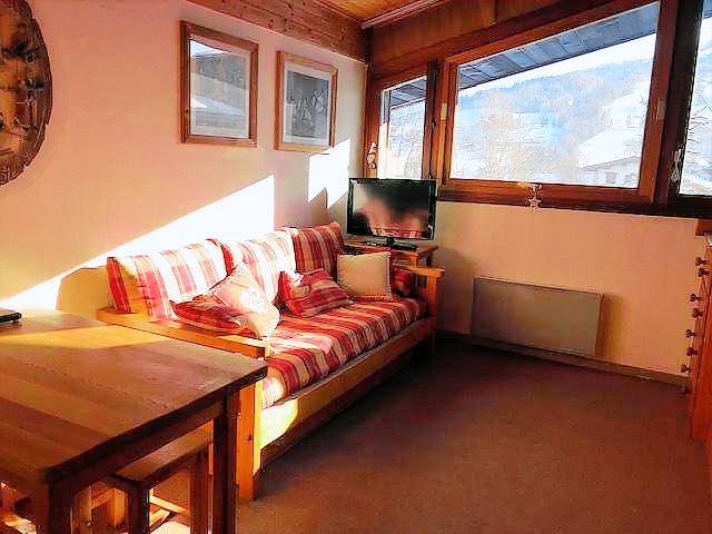 200m from resort center, 2nd floor, view mountain, tv, 21m², Combloux in Combloux