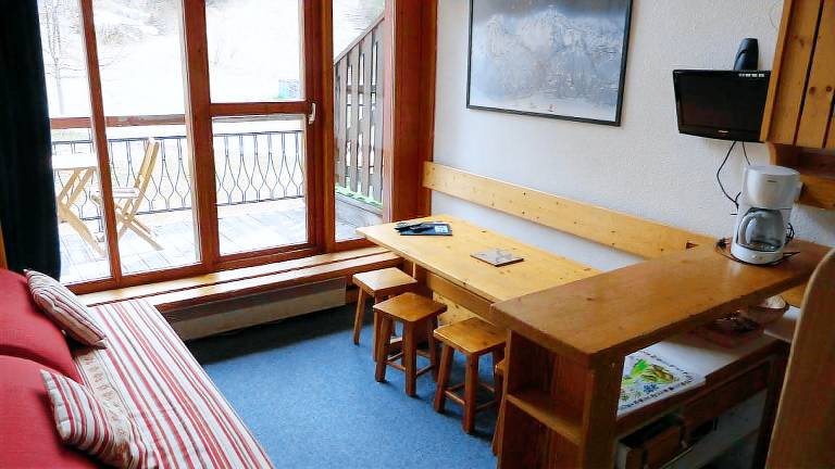 200m from resort center, 2nd floor, view resort, balcony, tv, ski locker, 30m², Les Arcs — photo 5