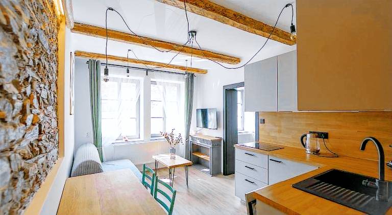 Rental apartment with 2 rooms for 4 persons in Jachymov