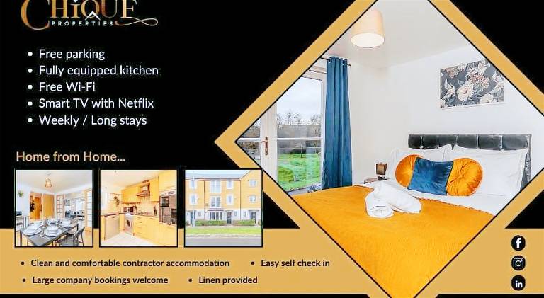 House with 5 rooms for 10 persons in Milton Keynes