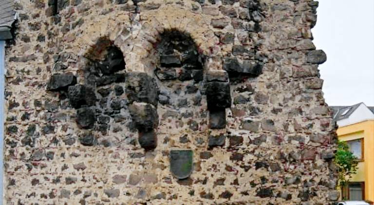 An der Stadtmauer in Koblenz