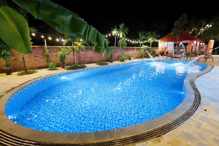 Vacation home with garden, pool & barbecue | Water view | Good for workation | Pet-friendly in Hoa Lu