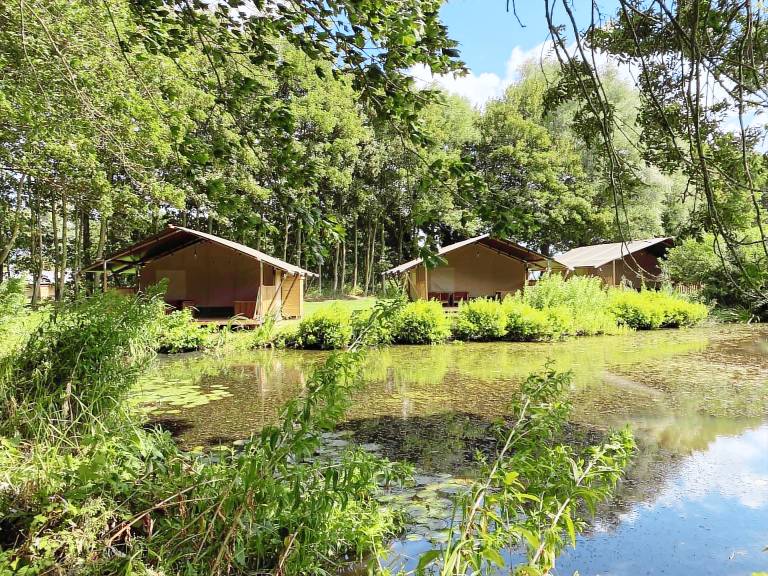Luxe safaritent voor 4 personen met prachtig uitzicht