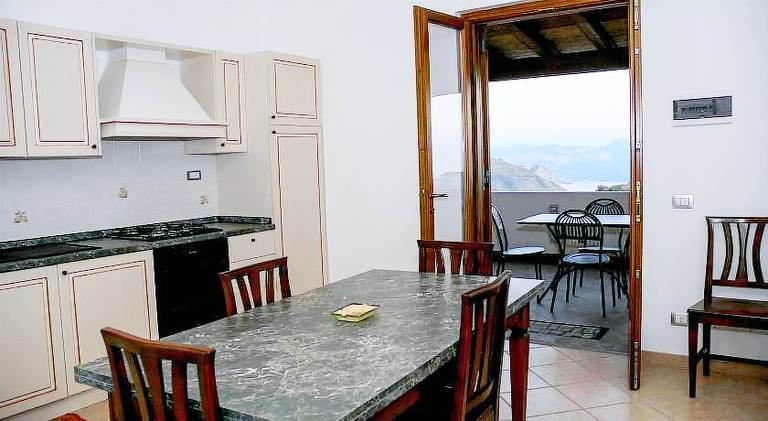 Serviced apartment with patio, pool & garden | Pet-friendly in Lipari