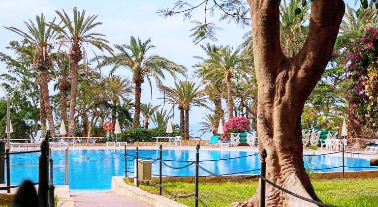 Serviced apartment with pool, terrace & garden in Adeje