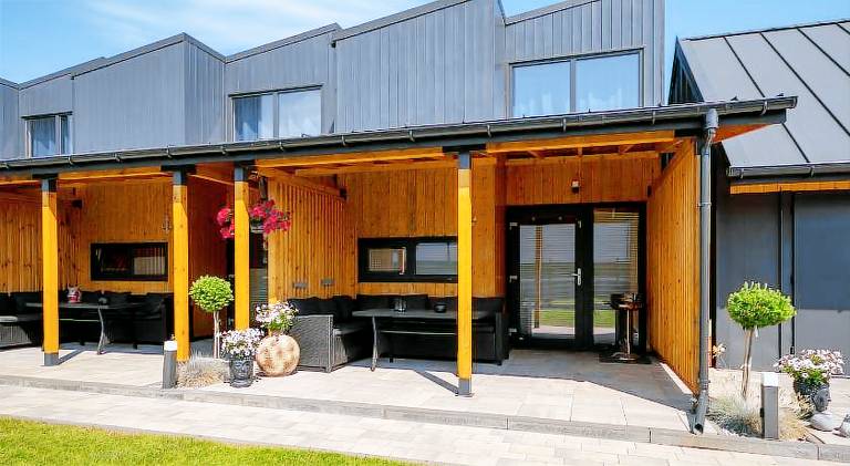 House with terrace, sauna & yard in Koszalin
