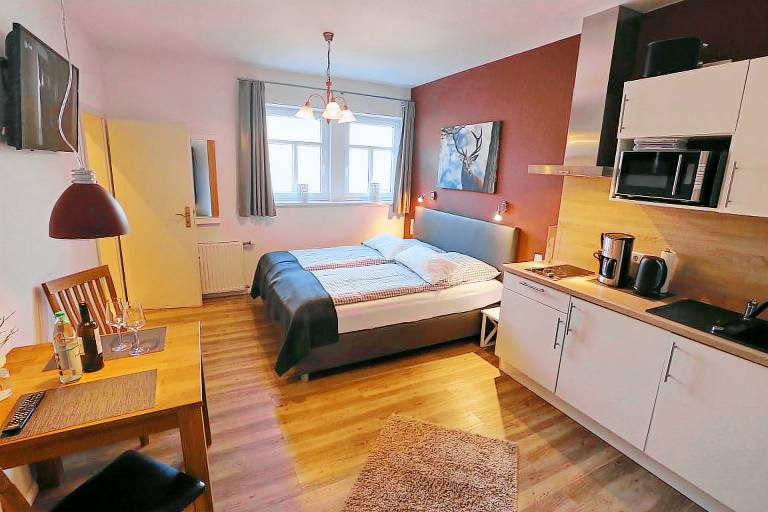 Appartement Fewo Dusche WC 1 Schlafraum