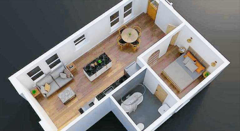 Apartment with 1 room for 2 persons — photo 4