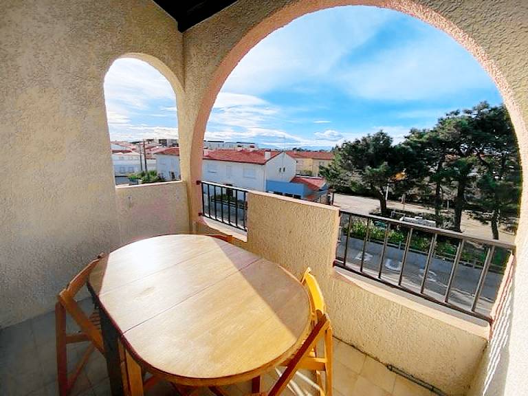 Apartment terrace near the beach - 4 guests in Torreilles