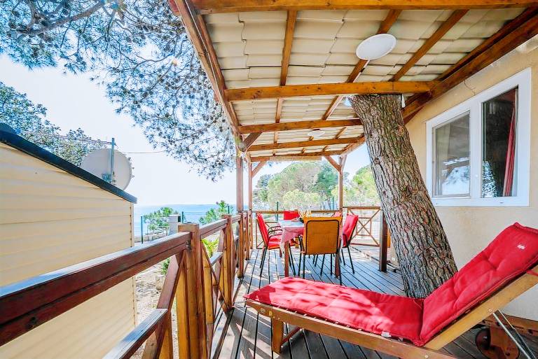 Two bedroom apartment with terrace and sea view Pakoštane, Biograd (A-18783-a) in Biograd na Moru
