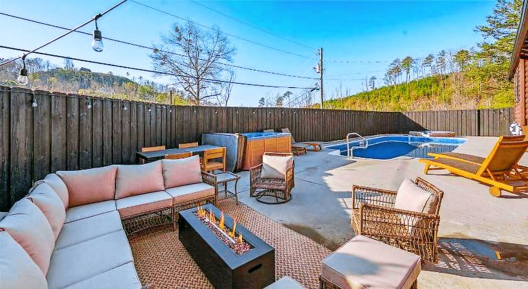 Vacation home with pool & hot tub in Sevierville, TN