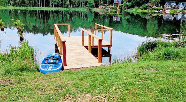 Lovely lodge with patio, yard & BBQ | Dogs allowed in Koszalin