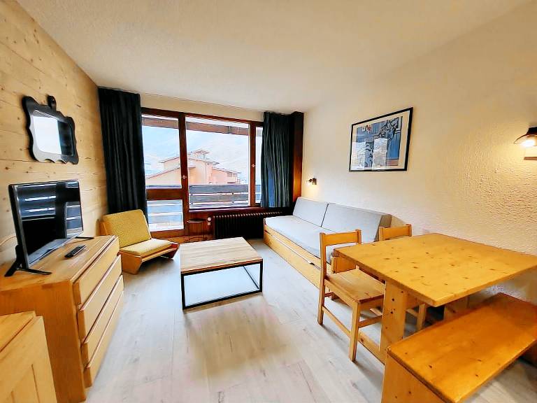 Southwest studio in Tignes, near slopes, 27 m² in Tignes